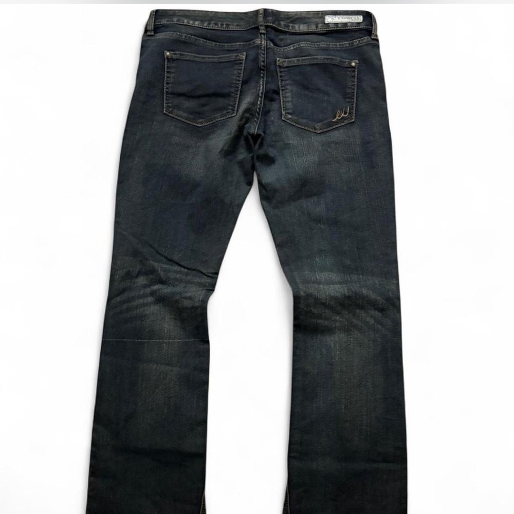 Express Dark Blue Boot Cut Jeans - Picture 2 of 3